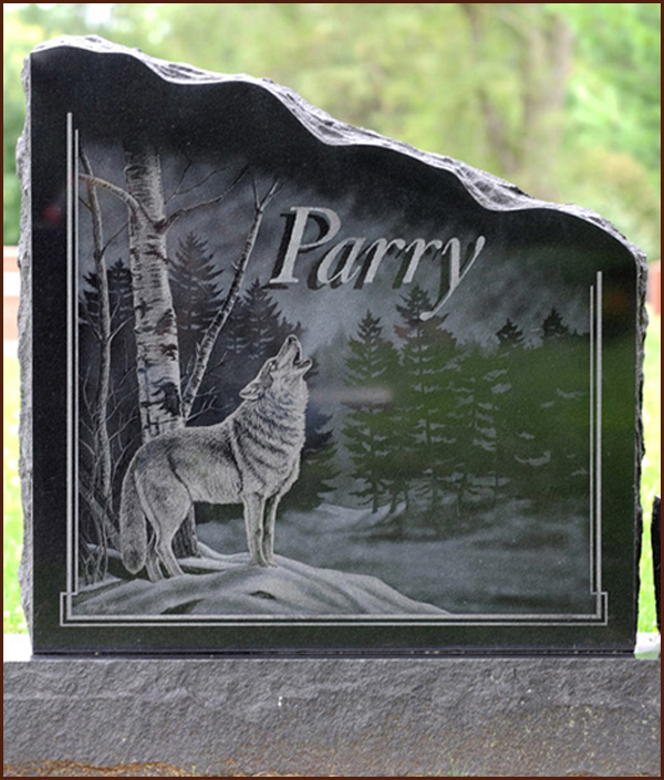 hand etched monuments parry